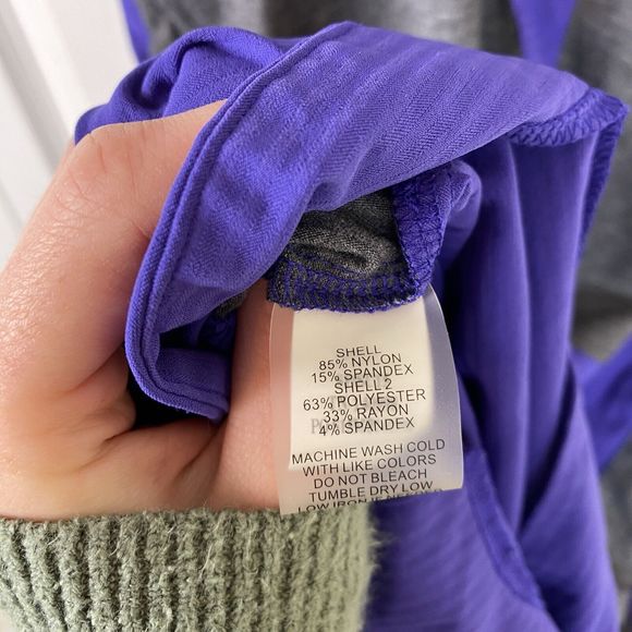 Title Nine L Speed Racer Dress Purple Tank Active Mini Tennis Golf Nimblene - Picture 2 of 6